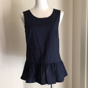 J. Crew Factory Bow-back Peplum Top.